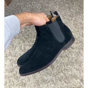 Aldo Suede Black Chelsea Boots Mens Sz 12